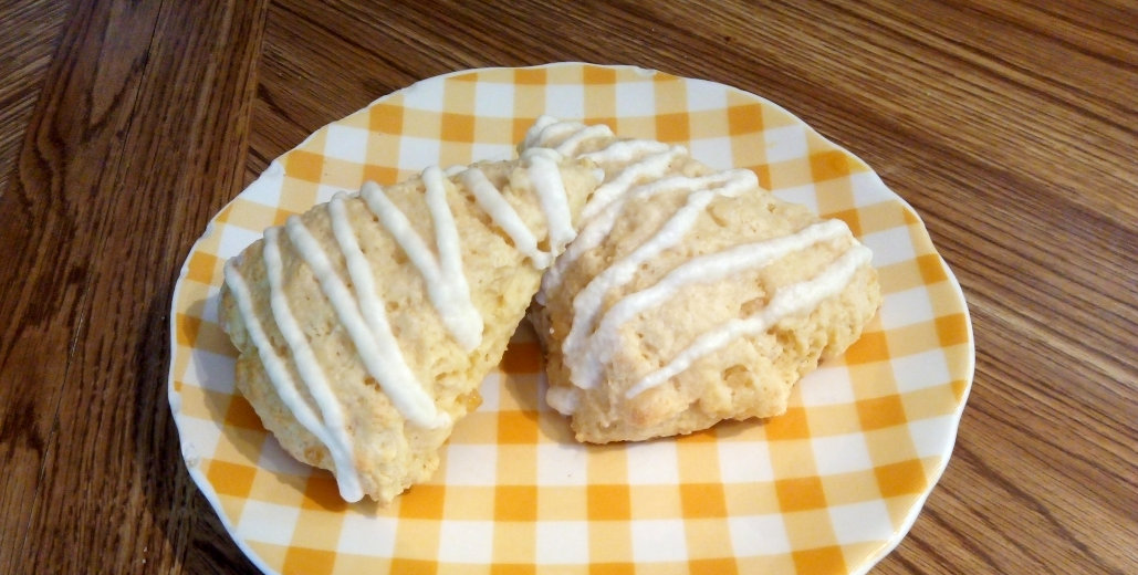With their sweet lemon glaze and bursts of ginger, these tender scones will tantalize your tastebuds!