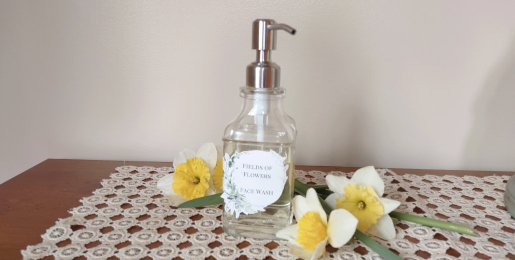 Bathe your face in sweetly scented petals with this gentle castile soap facial cleanser!