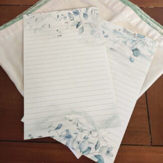 Serene Greenery Stationery Set