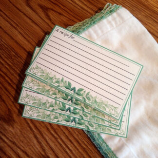 Foliage Recipe Cards