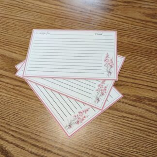 Pink Fireweed Recipe Cards
