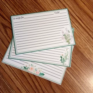 Spring Blooms 4x6" Recipe Cards