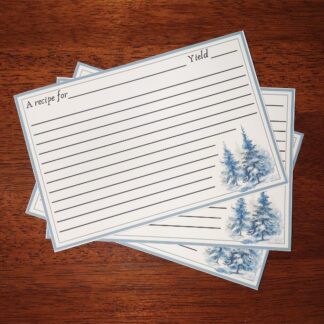 Blue Spruce 4x6" Recipe Cards